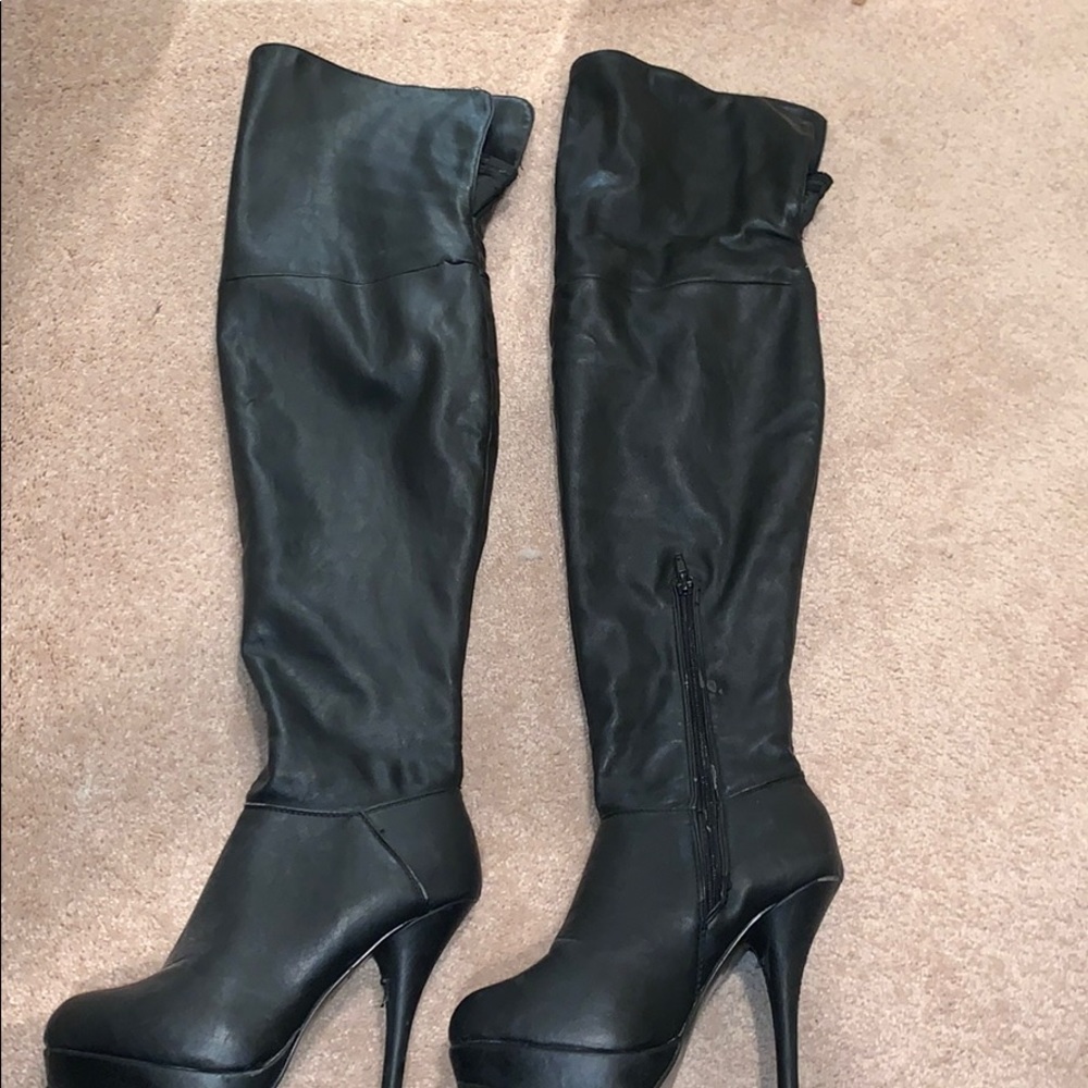 Wild diva knee high boots.